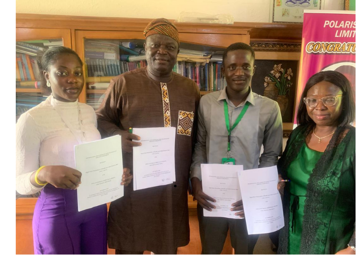 MoU signing at Ogun State Polytechnic of Health and Allied Sciences Ijebu Ode on the 27/10/2025